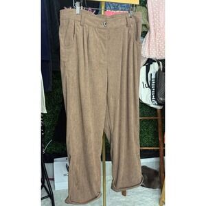 Halara, AuraCord Cloud Corduroy Pants, Tan Brown, L, NWT,  MSRP $45